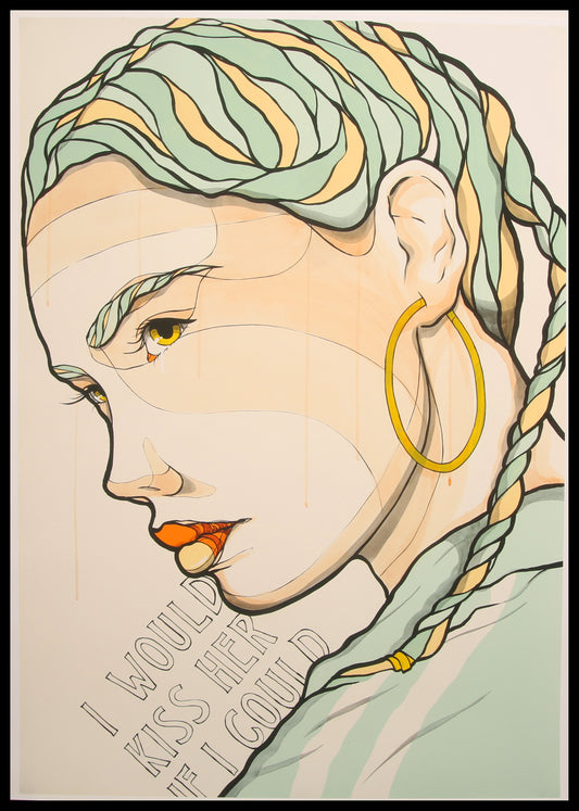 El Bocho - I Would Kiss Her If I Could - Deluxe - 3D-constructie - handgesigneerd