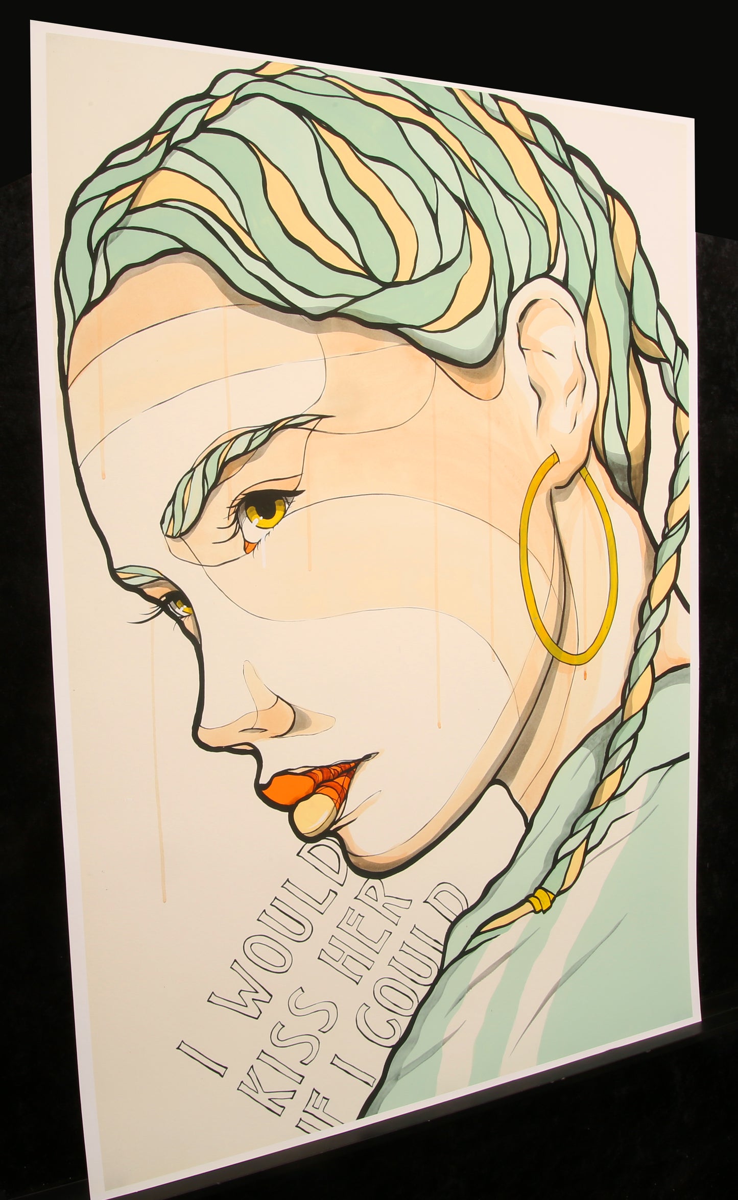 El Bocho - I Would Kiss Her If I Could - Deluxe - 3D-constructie - handgesigneerd