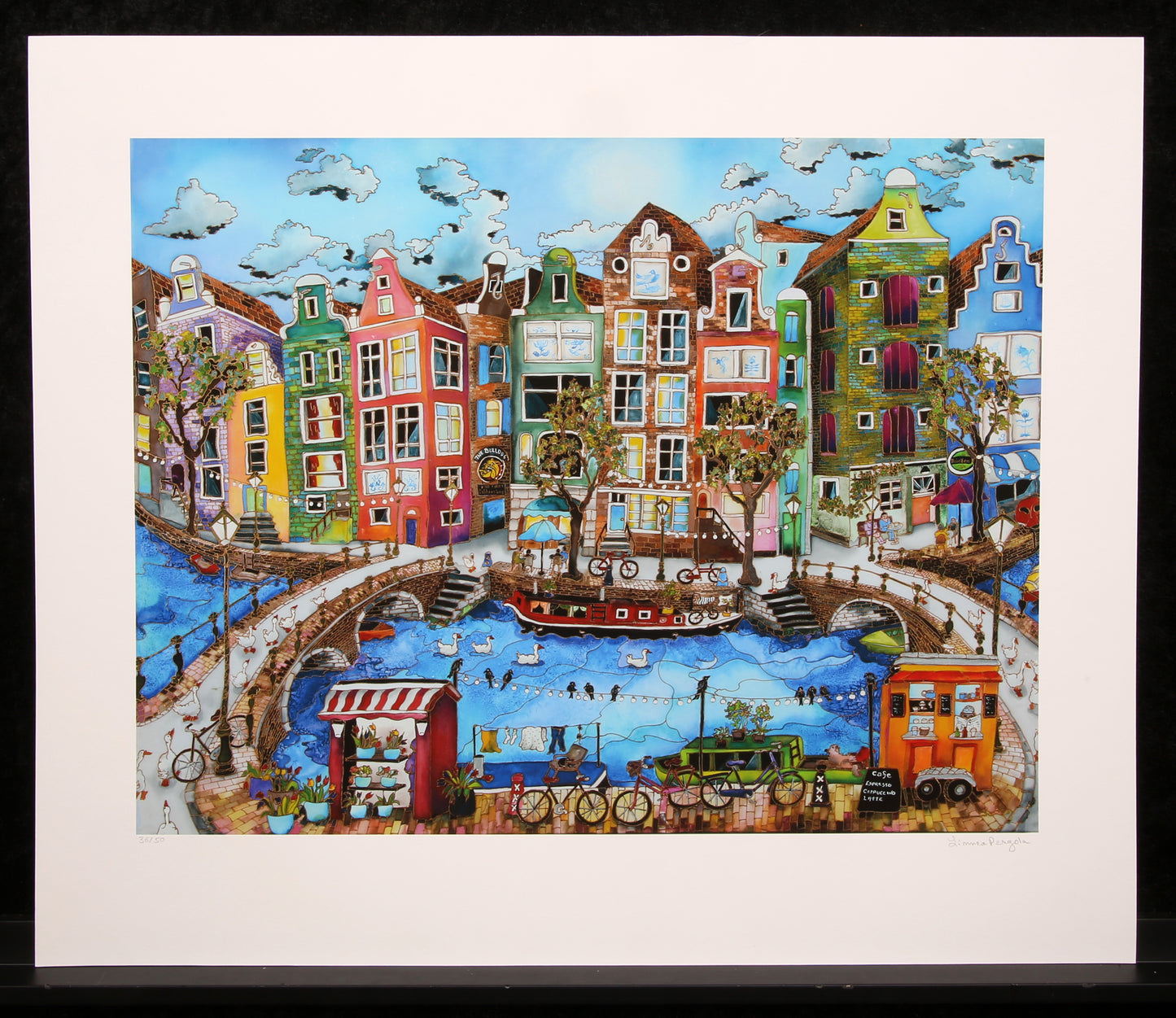 Pergola, Linnea - Amsterdam - Deluxe - handsigniert - Giclee