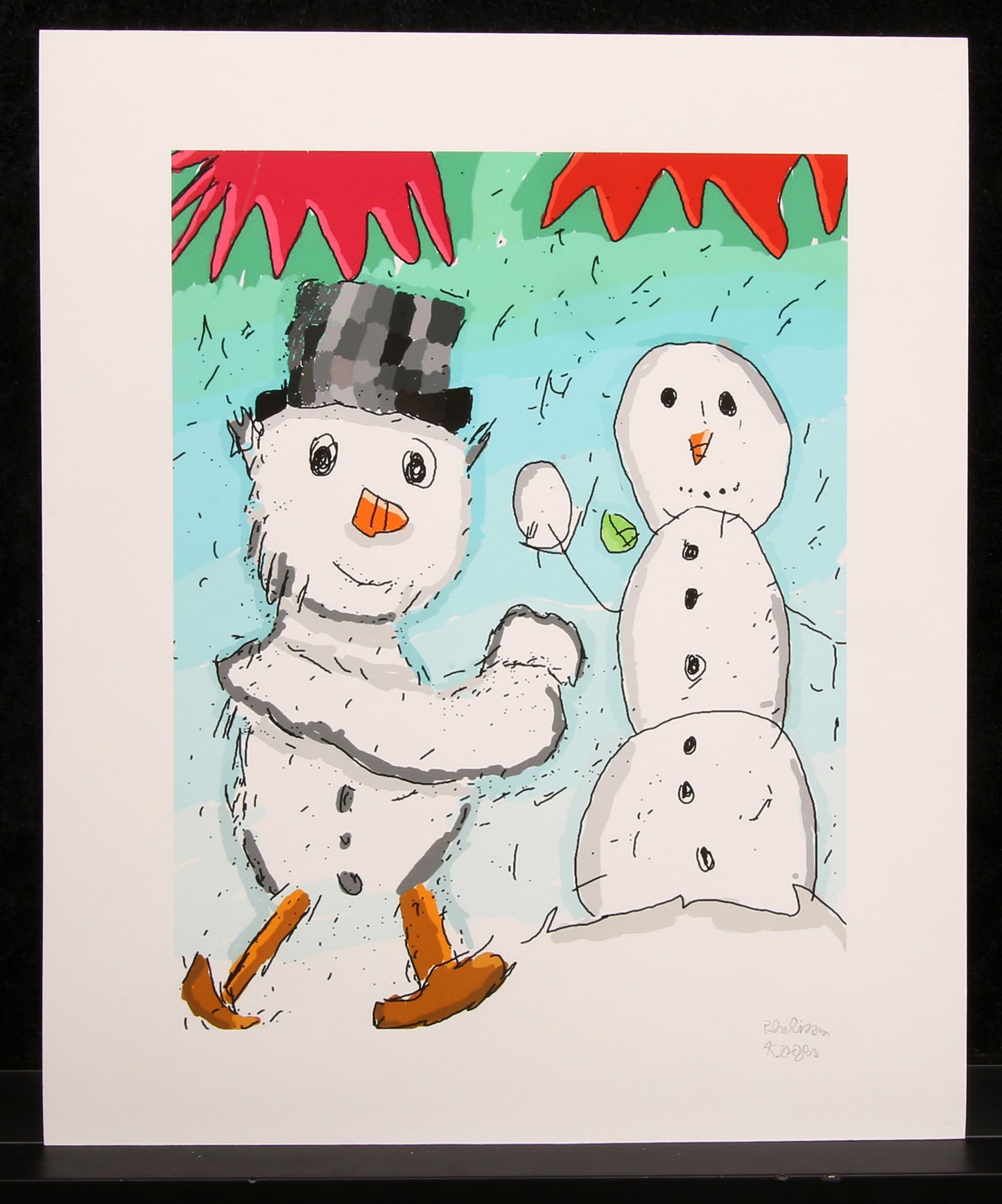Koger, Philipp - Schneemänner, 2021 - Giclee - handsigniert