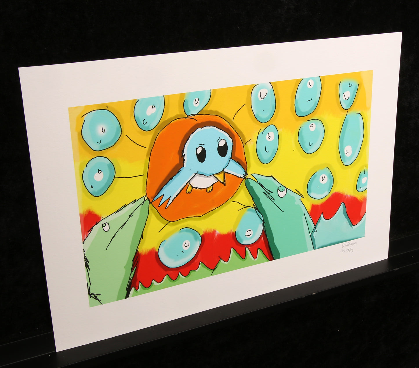 Koger, Philipp - Augstin der schnelle kleine blaue [...] - Giclee - handsigniert