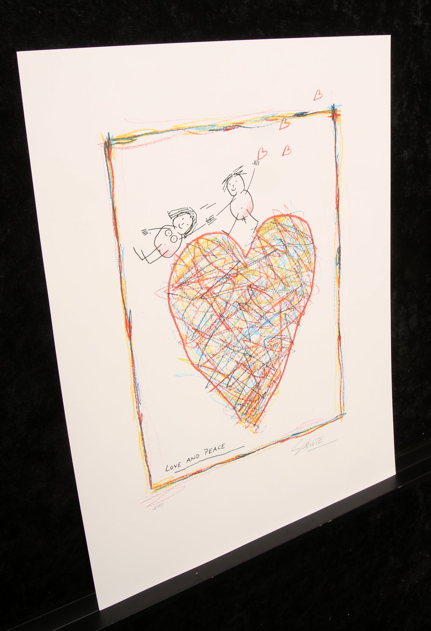 Schlote, Wilhelm - Love and Peace, 2017 - Giclee - handsigniert