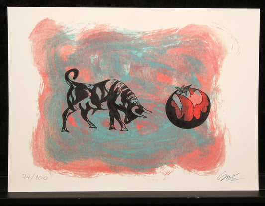Graw, Franz - Bull - art print, 2023 - hand signed