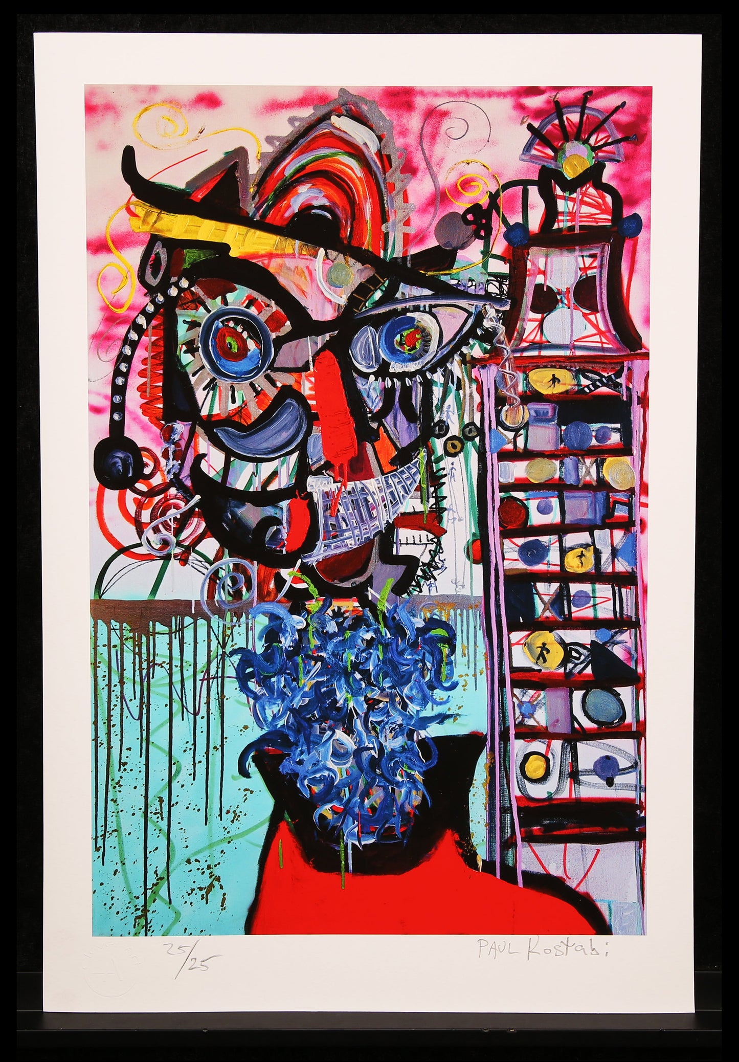Kostabi, Paul - Unable To Fall Into The Dream - EDITION 2025 - handsigniert