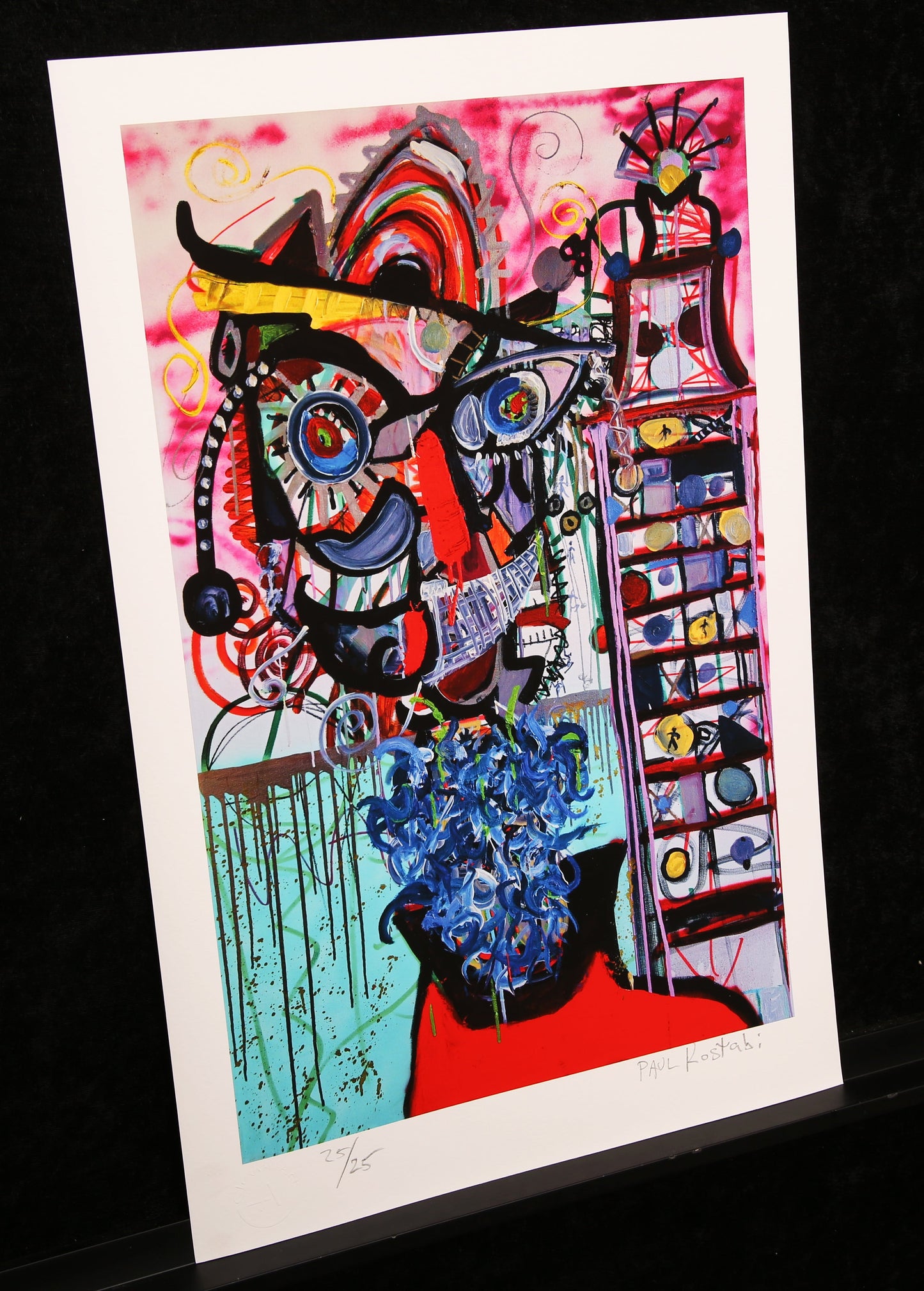 Kostabi, Paul - Unable To Fall Into The Dream - EDITION 2025 - handsigniert