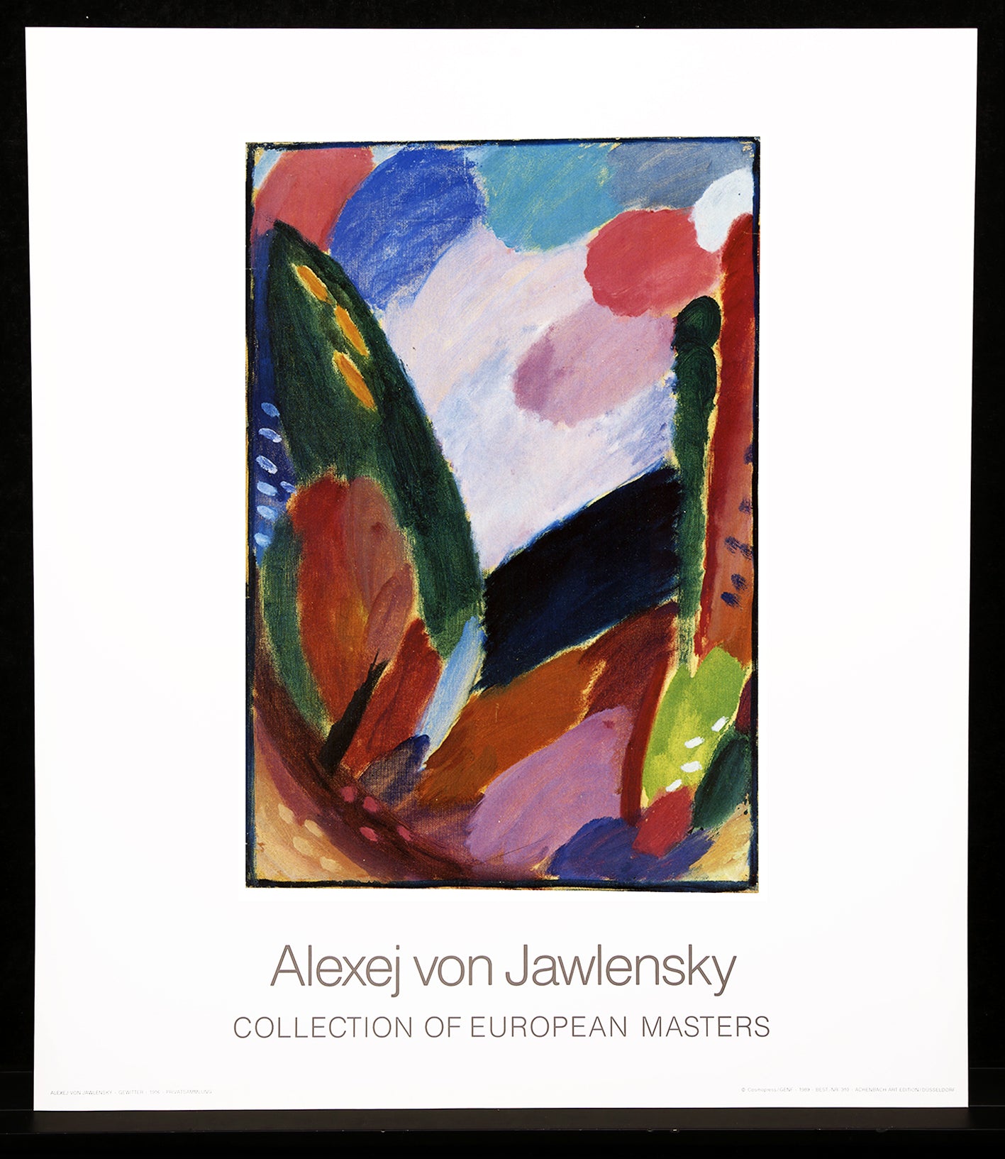 Jawlenski van Alexej - Thunderstorm - kunstprint gebaseerd op het origineel uit 1916