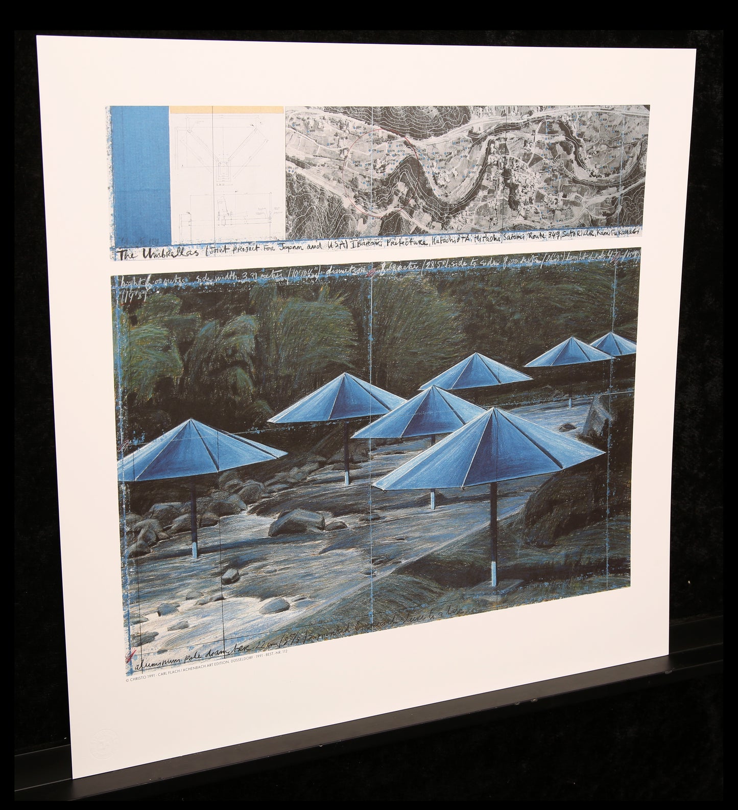 Christo - The Umbrellas (blue) - Farboffset - Japan/USA 1991