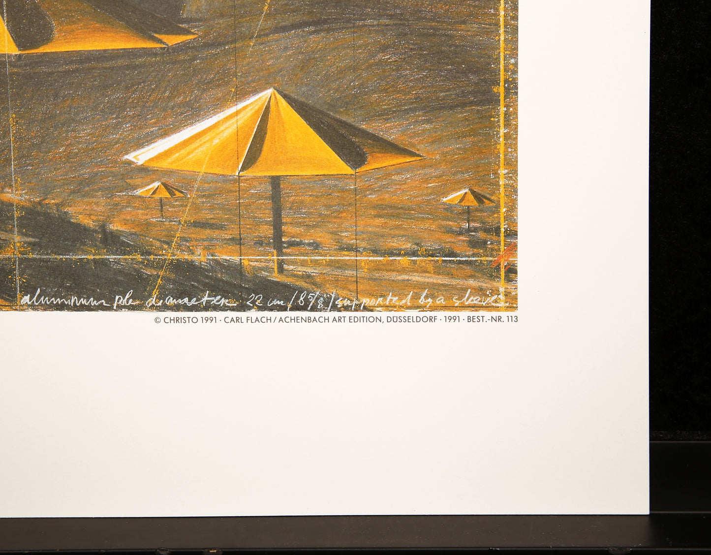 Christo - The Umbrellas (geel) - kleur offset - Japan/USA 1991