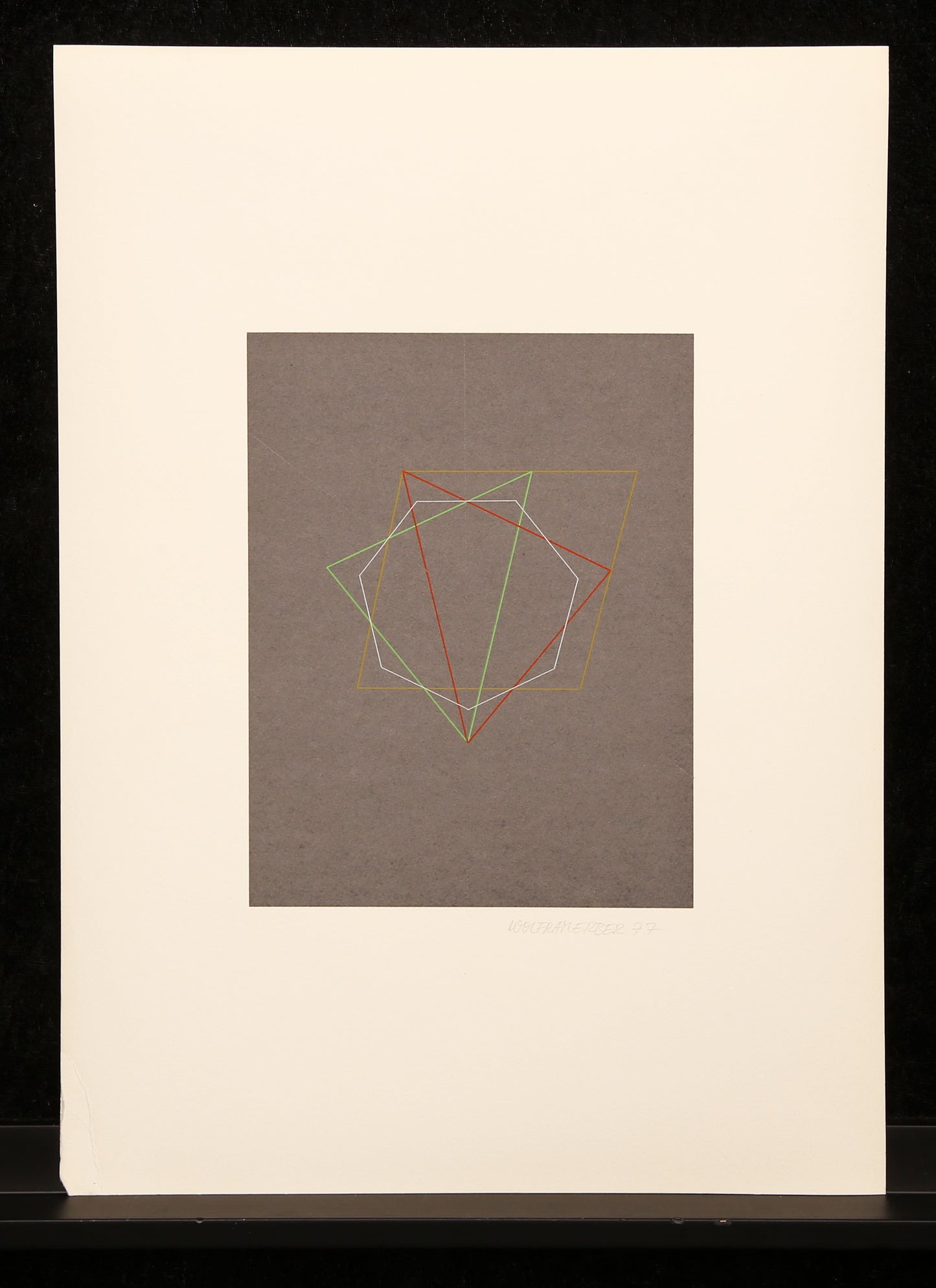 Erber, Wolfram - Composition, 1977 - color serigraphy - hand signed