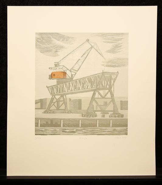 Marx, Stephanie - Werft, 2009 - color woodcut - hand signed
