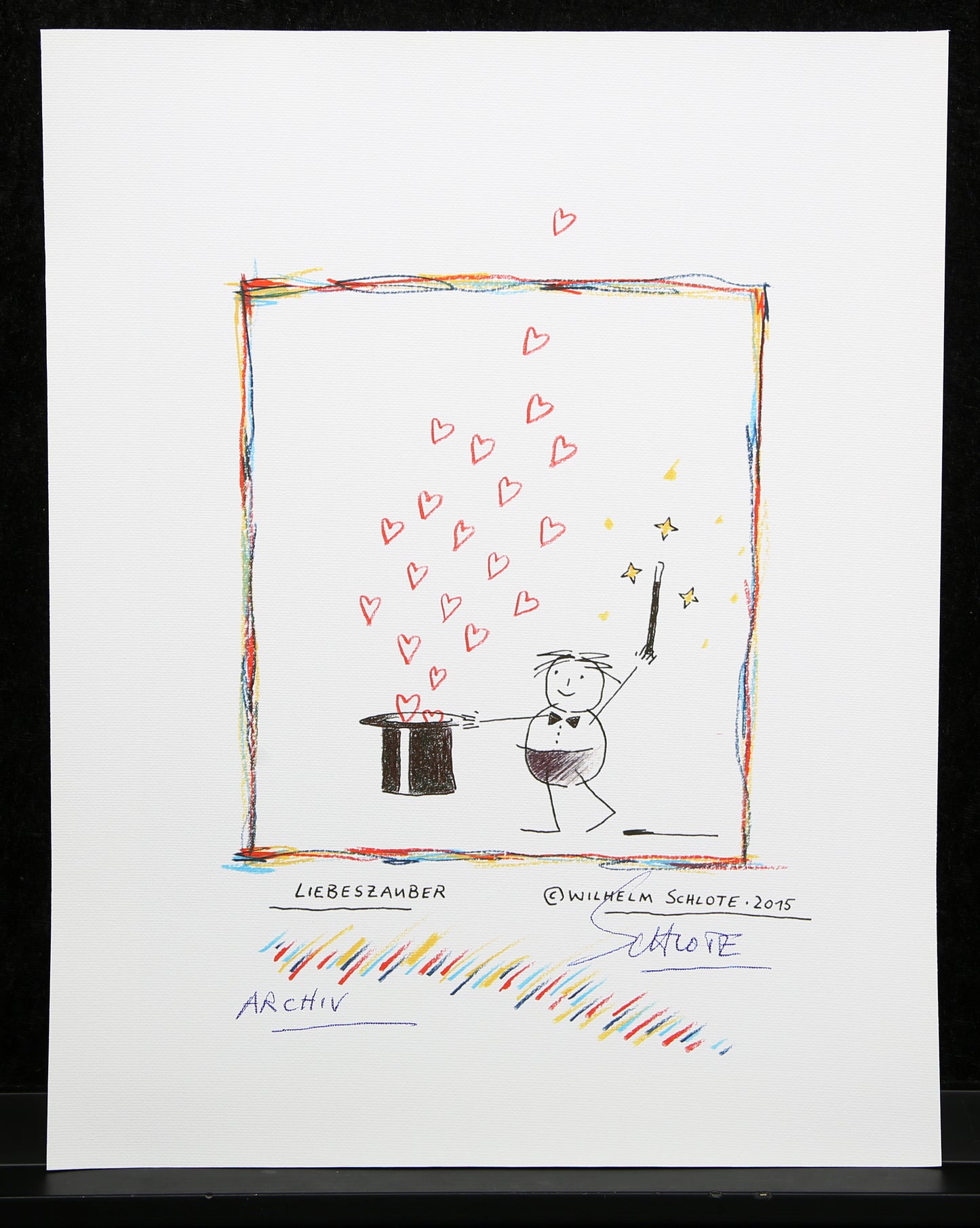 Schlote, Wilhelm - Helge - handgesigneerd - Giclee