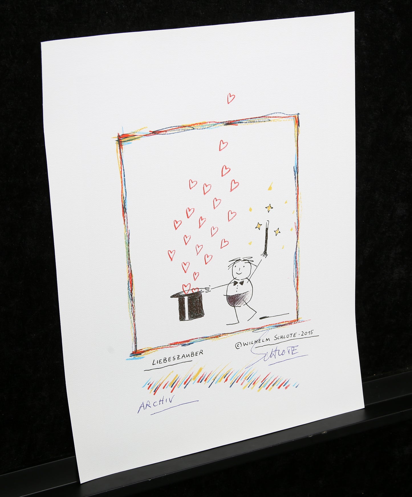 Schlote, Wilhelm - Helge - handgesigneerd - Giclee