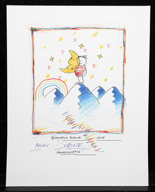 Schlote, Wilhelm - Helge - handgesigneerd - Giclee
