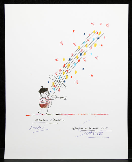 Schlote, Wilhelm - Helge - hand signed - Giclee