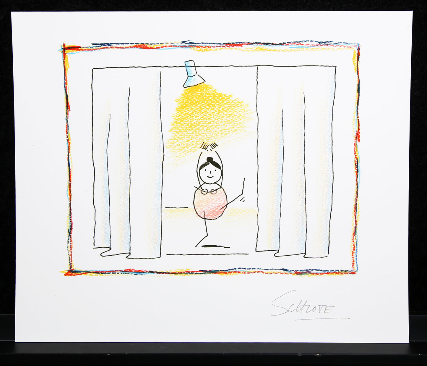 Schlote, Wilhelm - Ballerine sous les projecteurs - Giclée - signé à la main