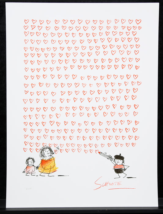Schlote, Wilhelm - Heart wall - 3D construction - hand signed