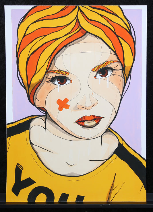 El Bocho - With you - 2021 - Giclee - 2x handgesigneerd, was dronken ;-)