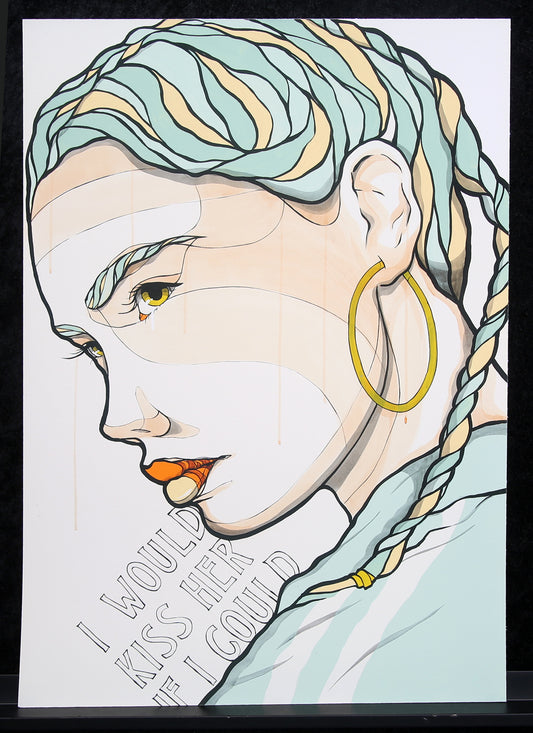 El Bocho - Ik zou haar kussen als ik kon - 2021 - Giclee - handgesigneerd