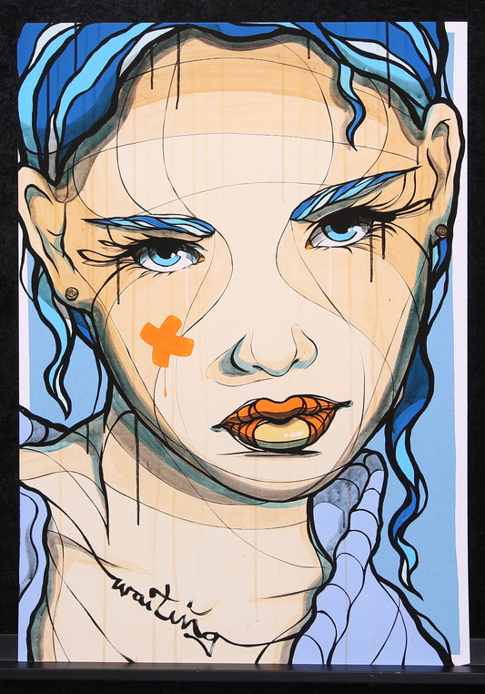 El Bocho - Waiting - Deluxe - Giclée - handsigniert