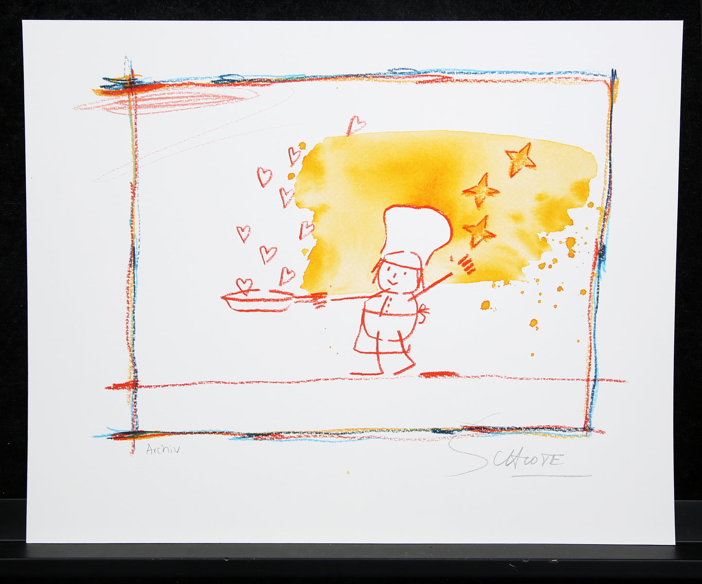 Schlote, Wilhelm - Cuisiné avec amour - Giclée - Signé à la main - 2016 