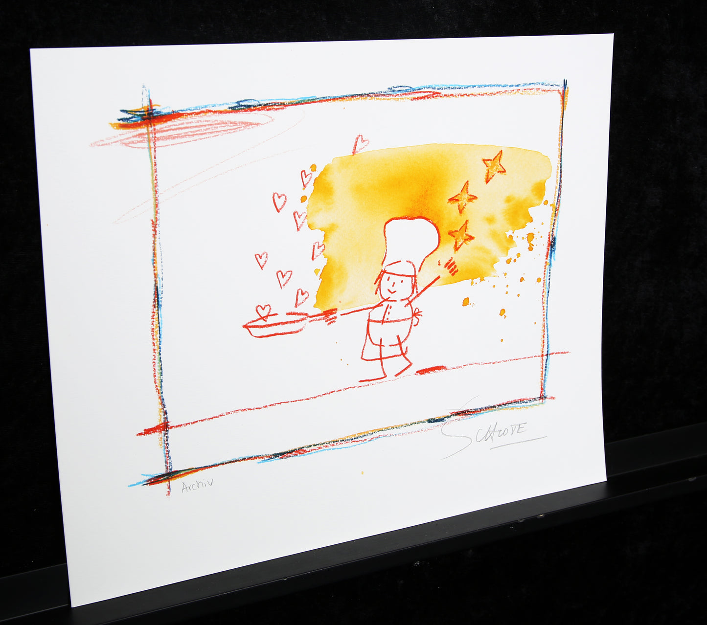 Schlote, Wilhelm - Cuisiné avec amour - Giclée - Signé à la main - 2016 