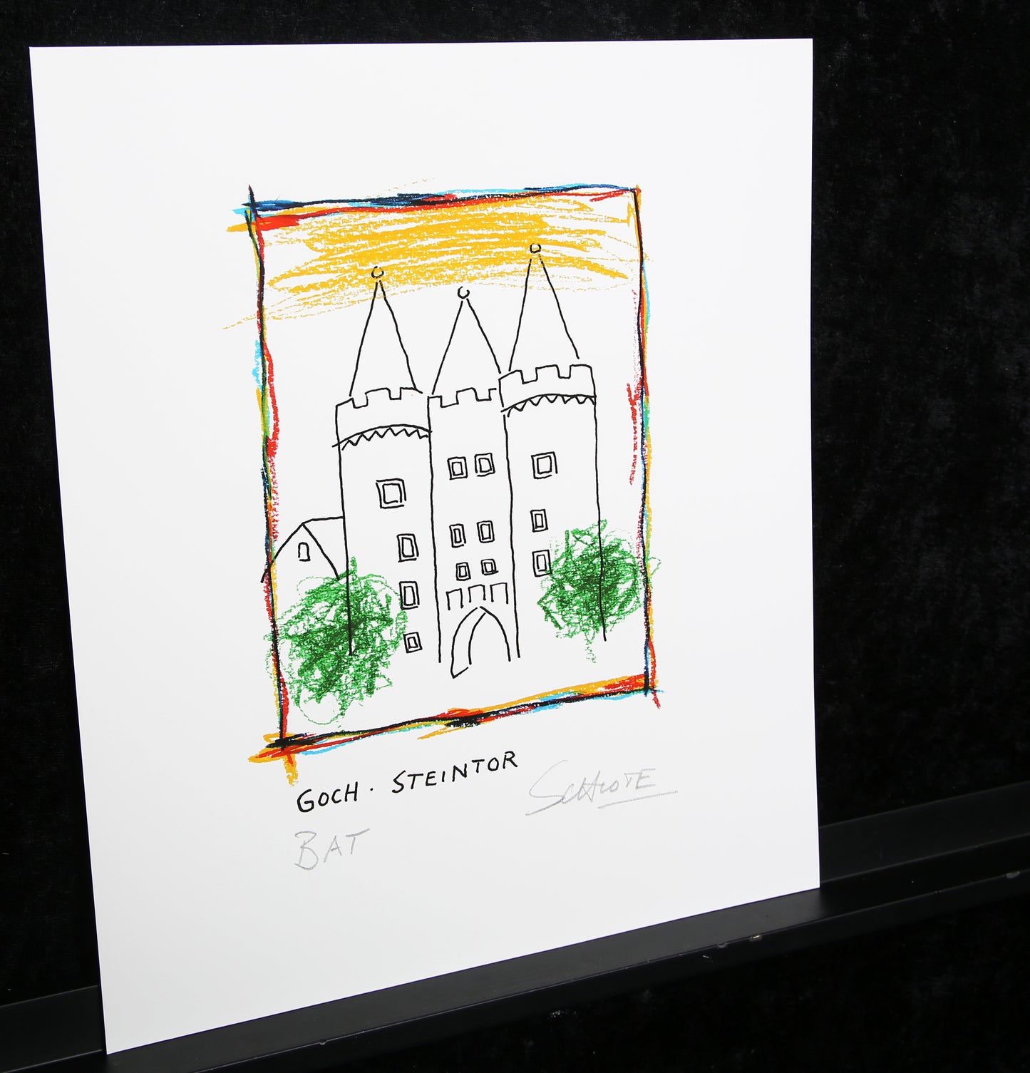 Schlote, Wilhelm - Goch - Steintor - Giclee - handsigniert