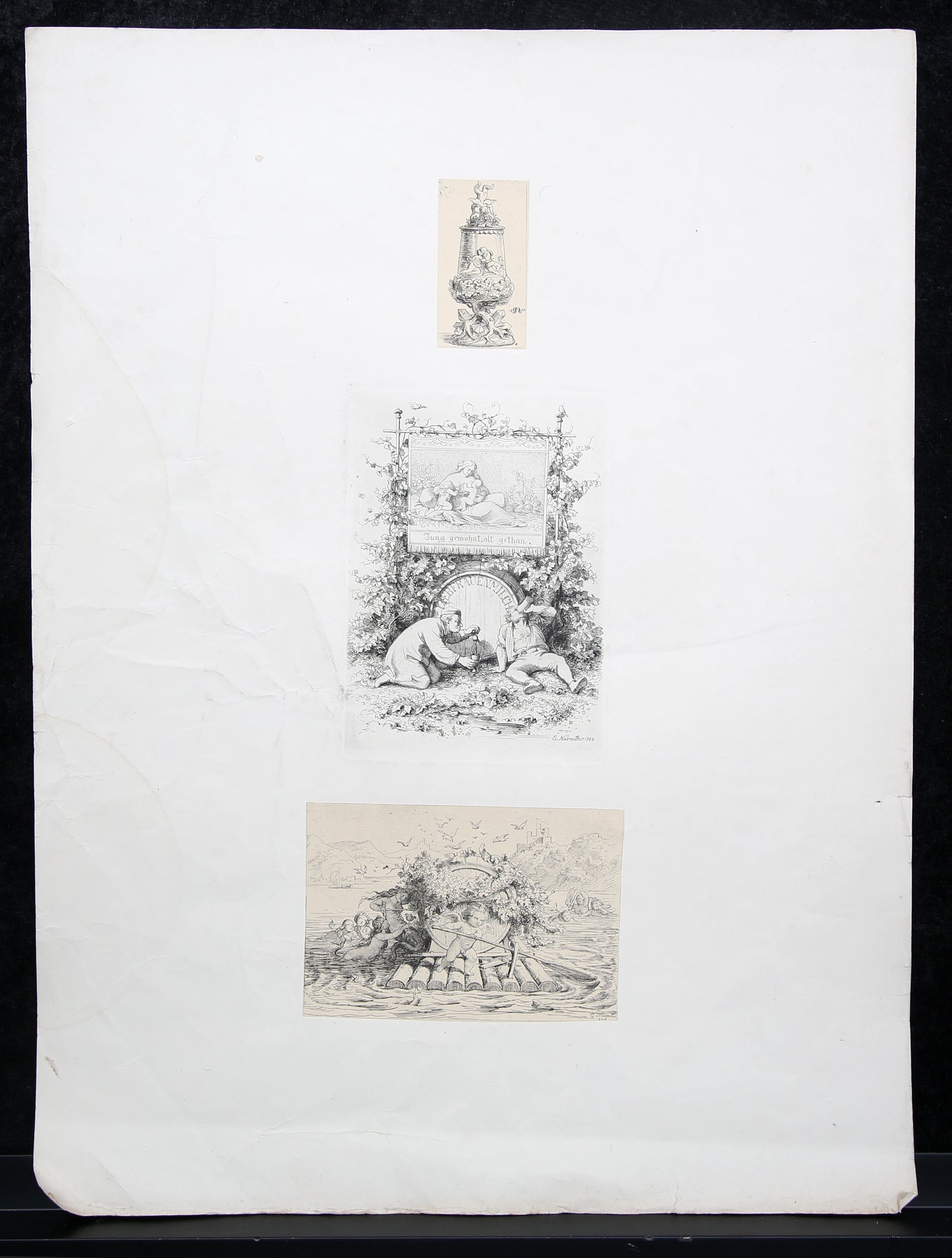Neureuther, Eugen Napoleon - 3 motieven - 1844 tot 1846 - ets