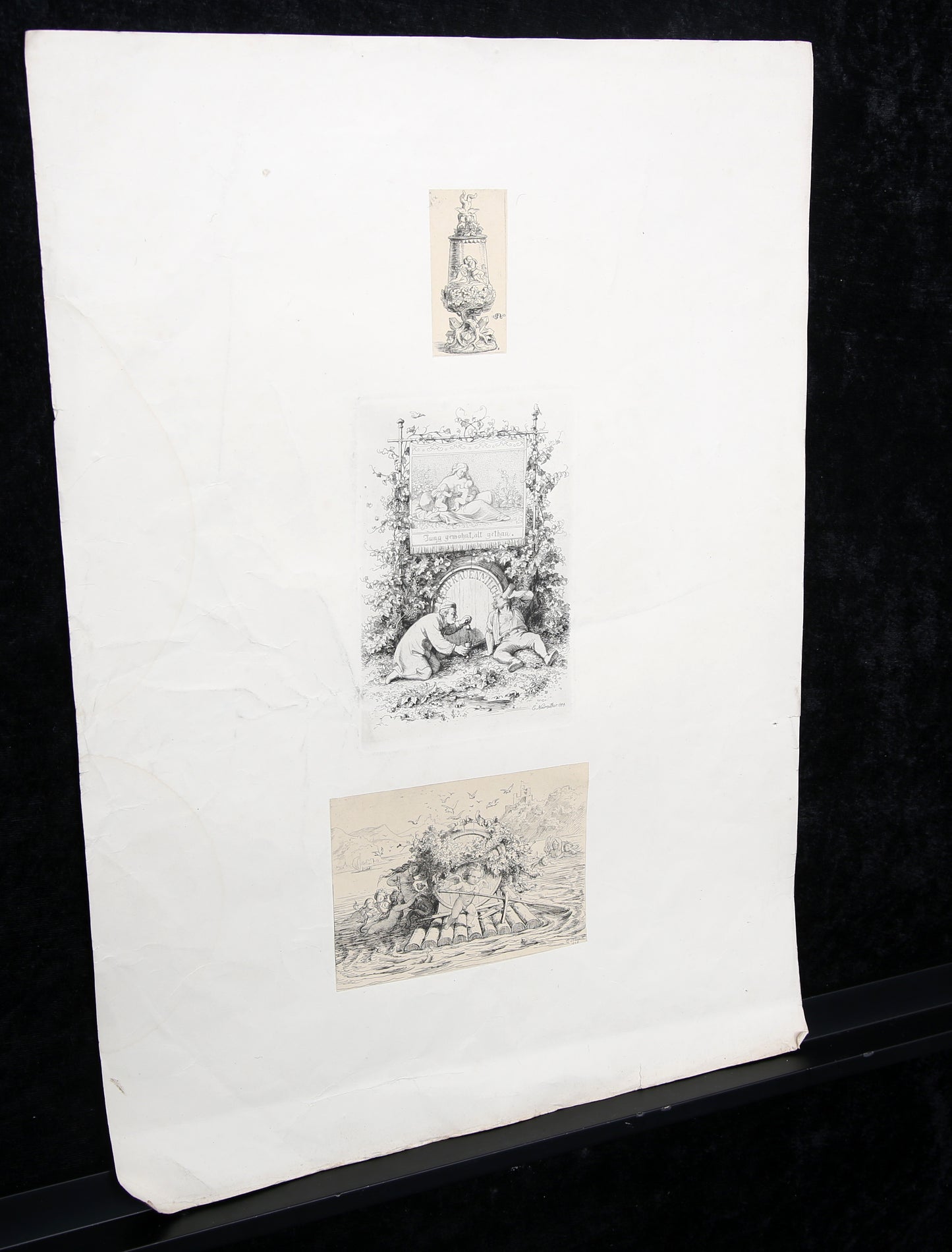 Neureuther, Eugen Napoleon - 3 motieven - 1844 tot 1846 - ets