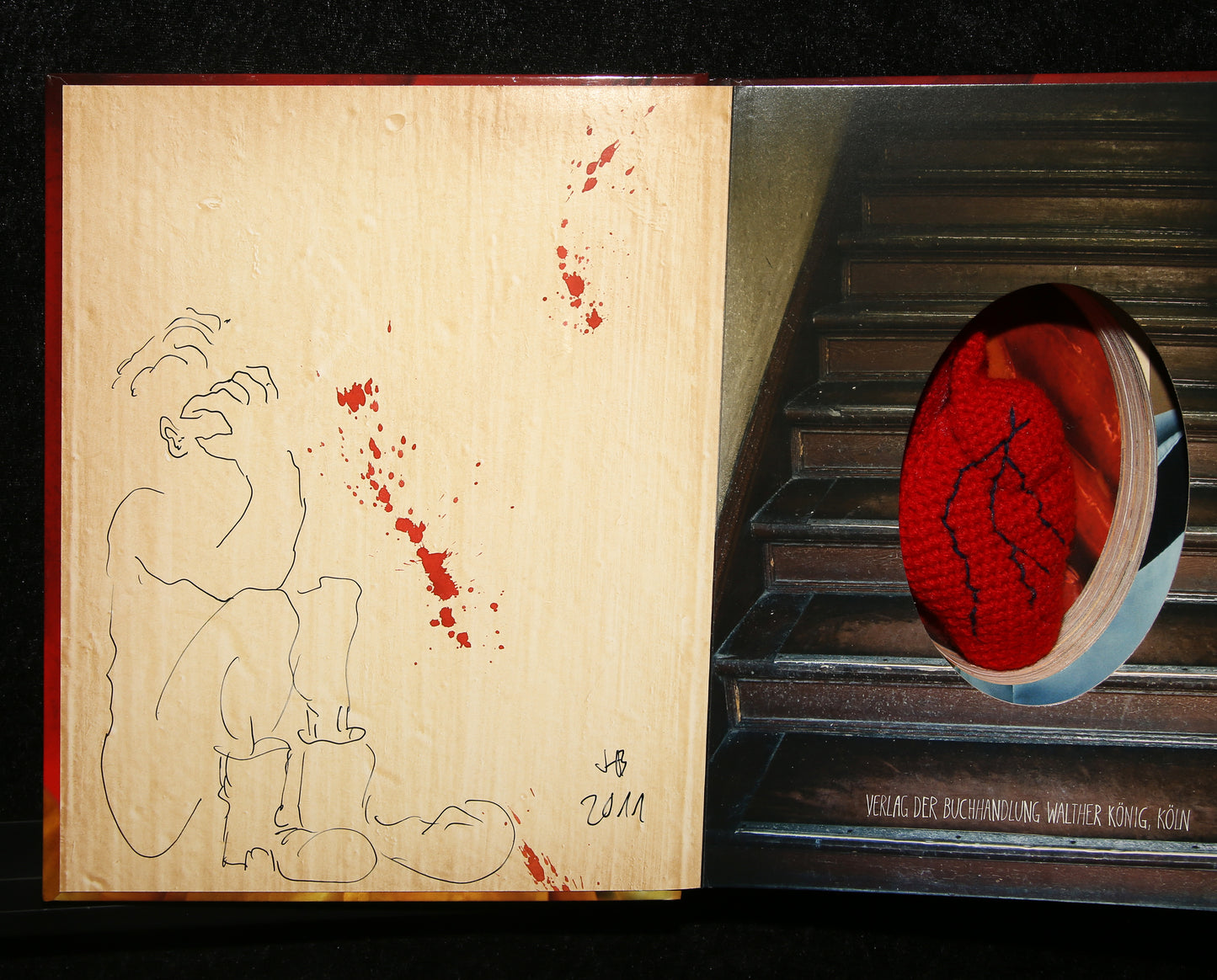 Bock, John - Kleintje met rucola, 2011 - Kunstenaarsboek/Hart - handgesigneerd
