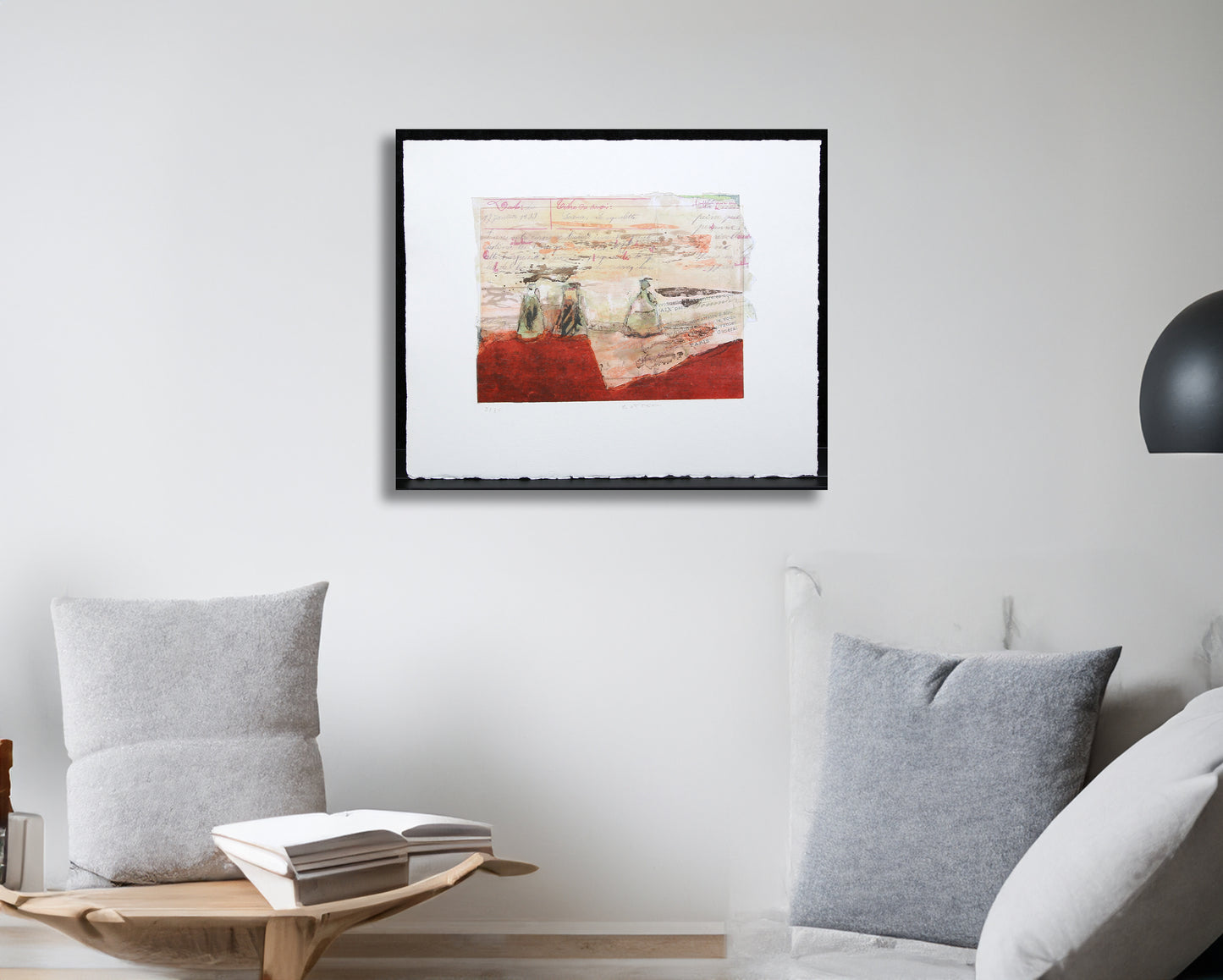 Bottet, Nicole  - devoir - Radierung / handüberarbeitet - handsigniert