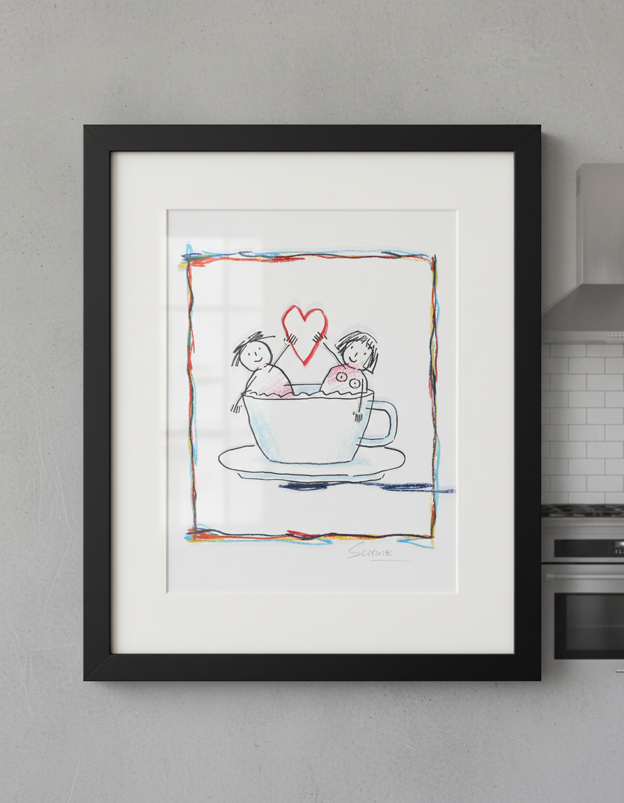 Schlote, Wilhelm - Du und Ich - Giclee - handsigniert