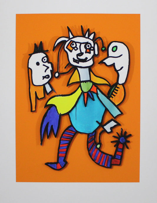 Kostabi, Paul - Triple Sect - hand signed - Giclee