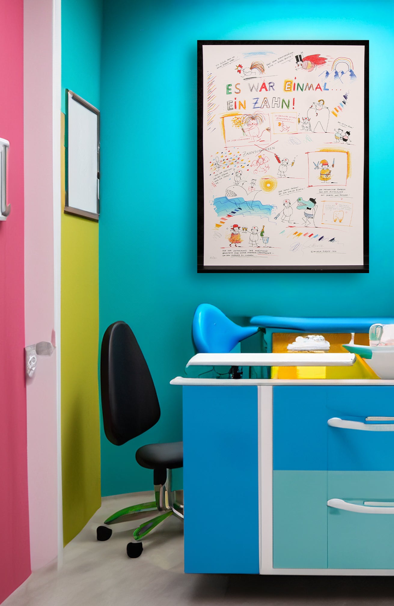 Schlote, Wilhelm - Il était une fois une dent - Giclée/Hahnemühle - signée à la main