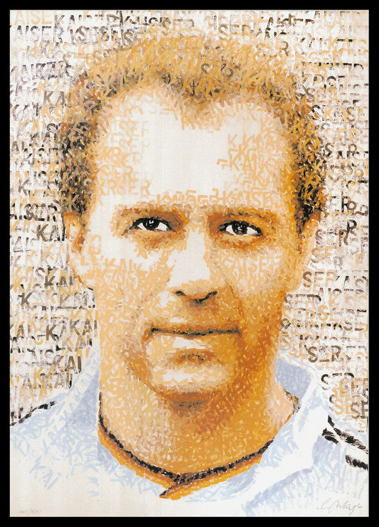 Britz, Chris - Kaiser (Franz Beckenbauer) - signé à la main - lithographie offset