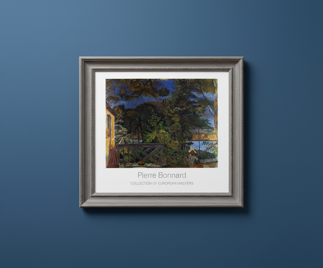 Bonnard, Pierre - La Terrasse de Vernon - Collection de maîtres européens - Estampe