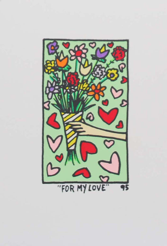 Rizzi, James - For My Love - Farblithografie - seltenes Overrun Clever Art
