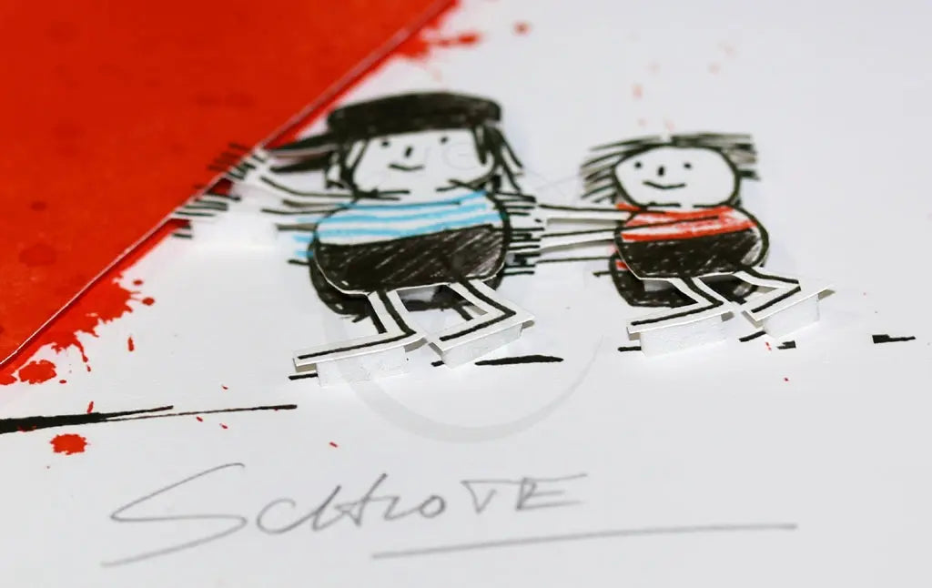 Schlote, Wilhelm - Liebe - 3D-Konstruktion - handsigniert Clever-Art