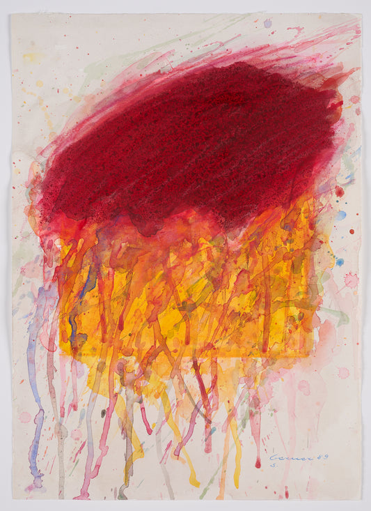 Berner, Bernd - ohne Titel - 1989 - Gouache auf Bütten - handsigniert