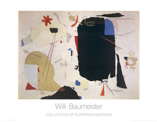 Baumeister, Willi - Montaru op roze - Kunstdruk - Collectie van Europese meesters