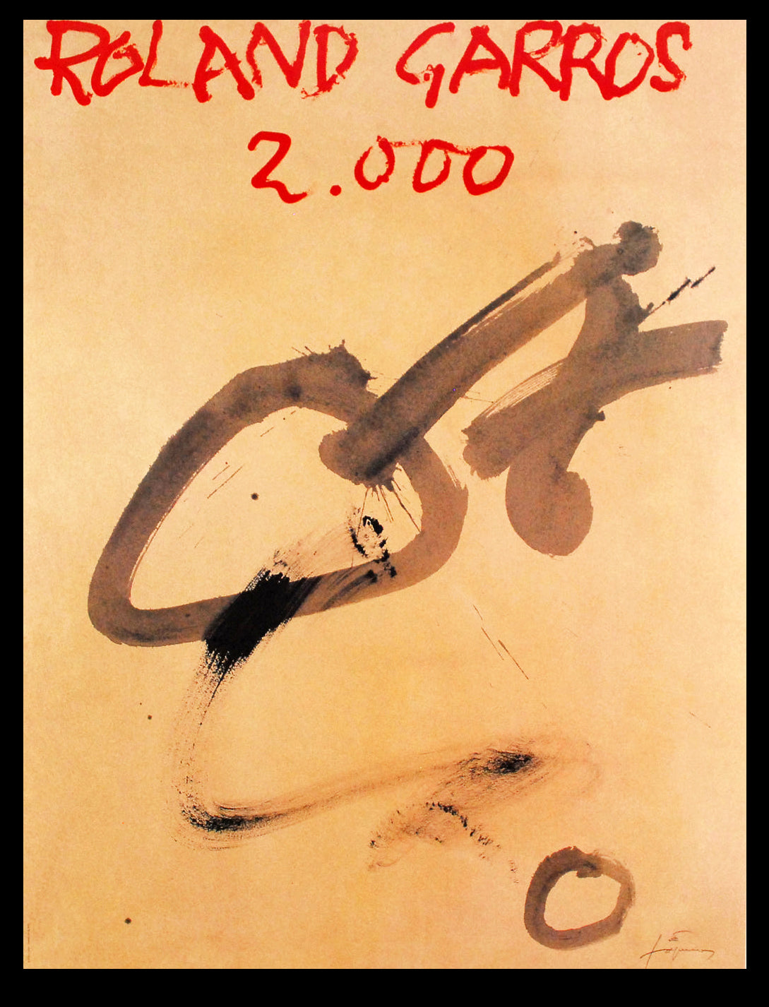 Tapies, Antoni - Roland Garros, 2000 - Kleurenoffsetlithografie