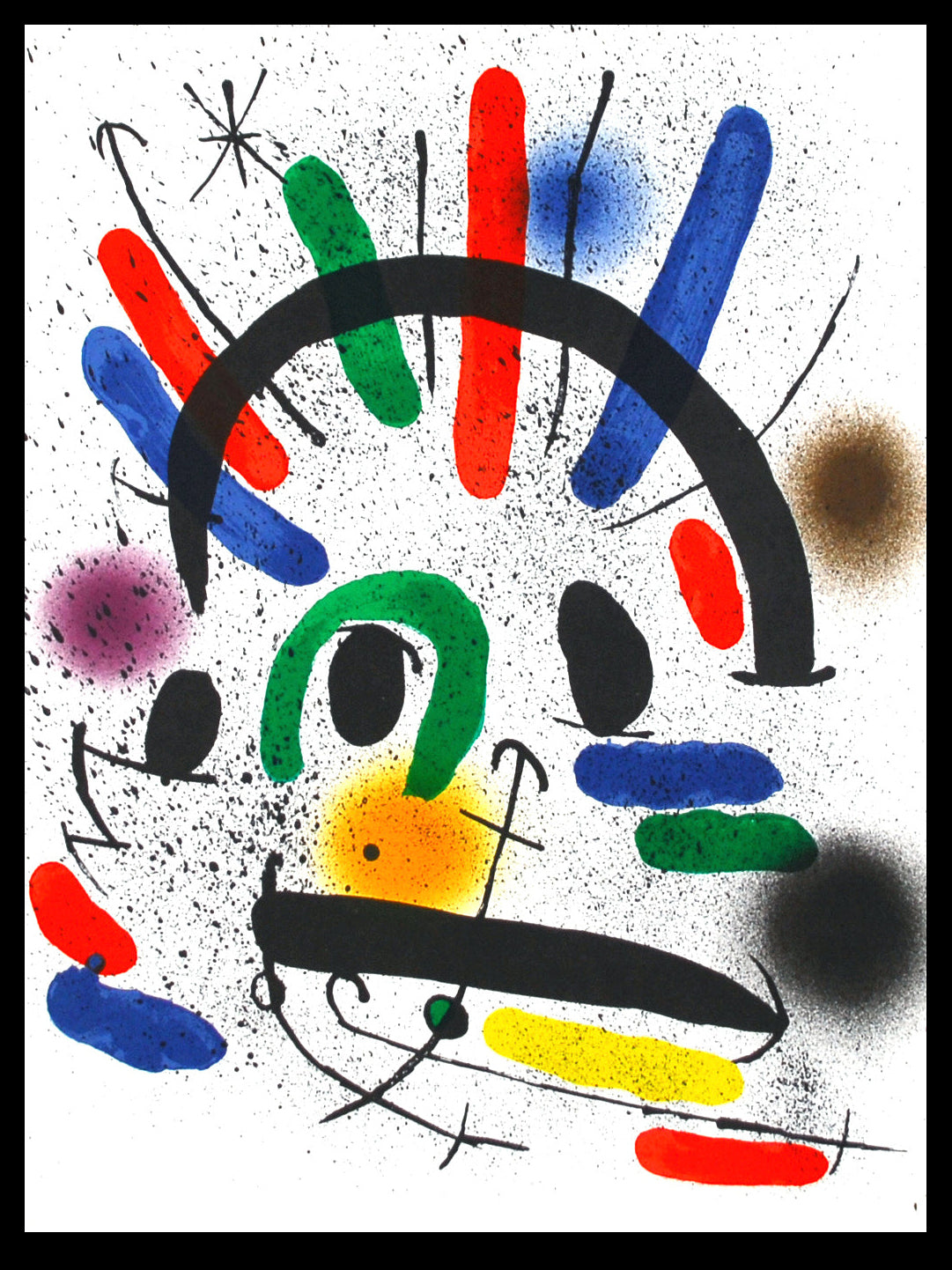 Miró, Joan - Litografia Original II - Mourlot 858 - Farblithografie