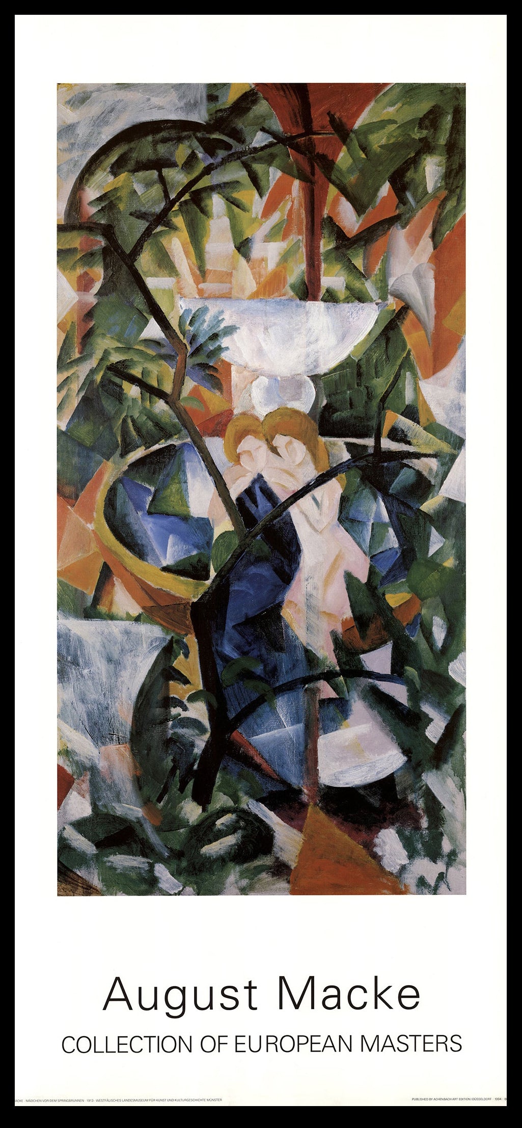Macke, August - Girl in front of the fountain - Collection of European Masters