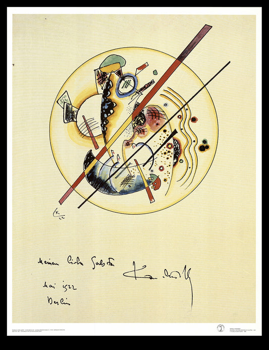 Kandinsky, Wassily - aquarel uit het gastenboek van Galston - kunstafdruk