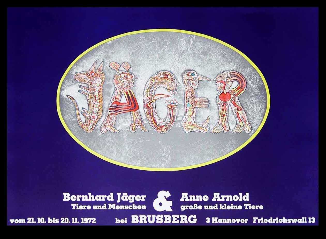 Jäger, Bernhard und Arnold, Anne - Tiere und Menschen - Farboffset - 1972