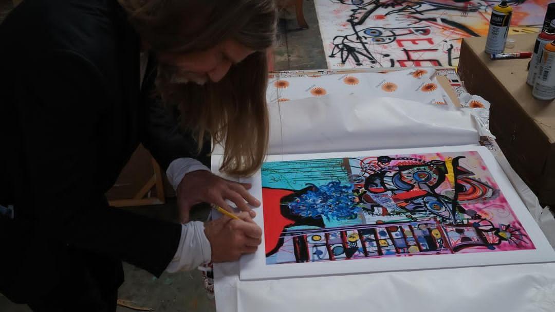 Kostabi, Paul - Unable To Fall Into The Dream - EDITION 2025 - handsigniert