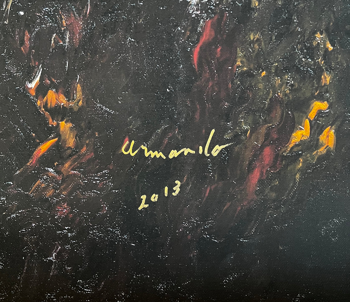 Armando - Das Grab - Giclee auf Leinwand -  bezeichnet mit ARCHIV - handsigniert