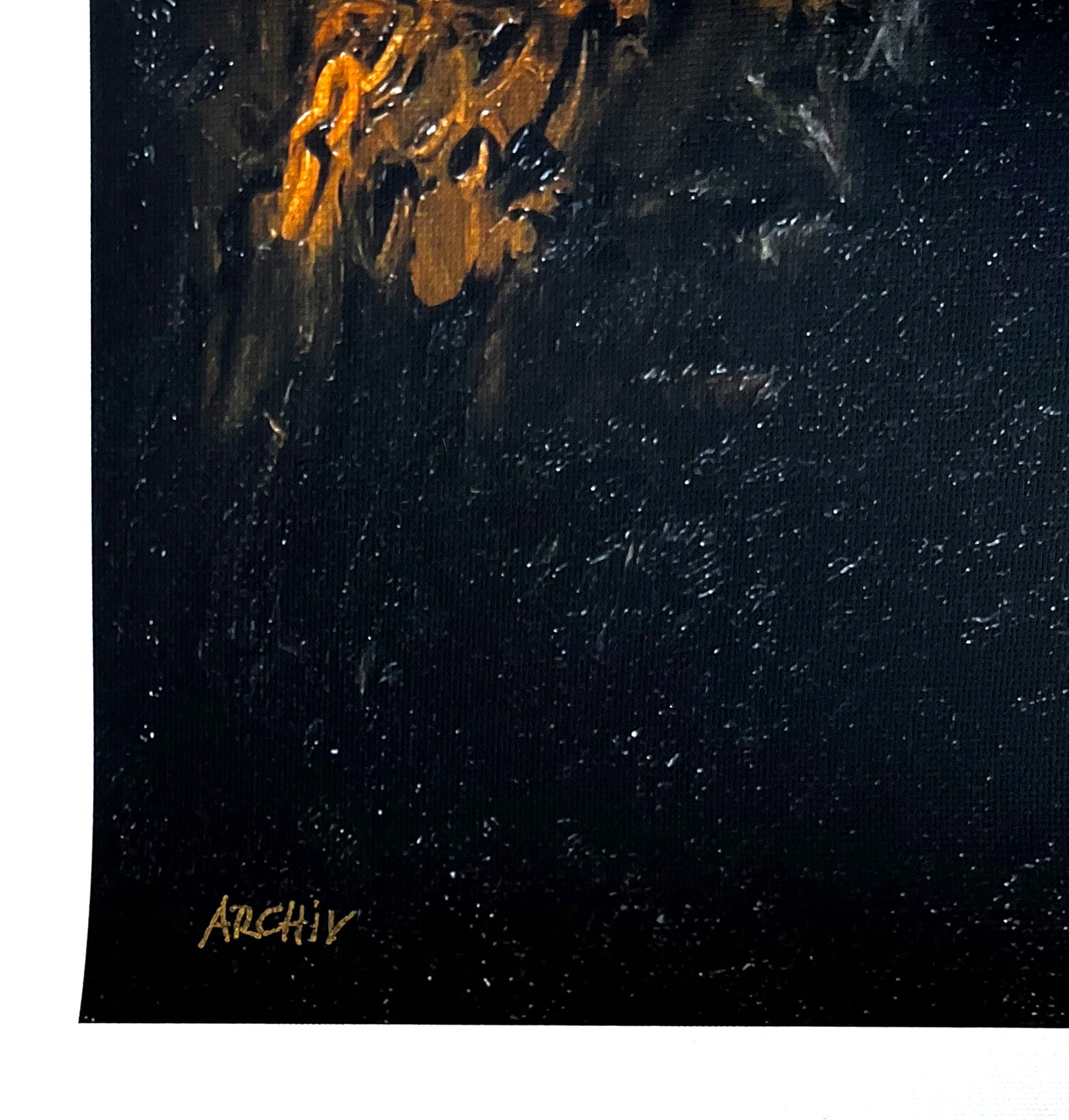Armando - Das Grab - Giclee auf Leinwand -  bezeichnet mit ARCHIV - handsigniert