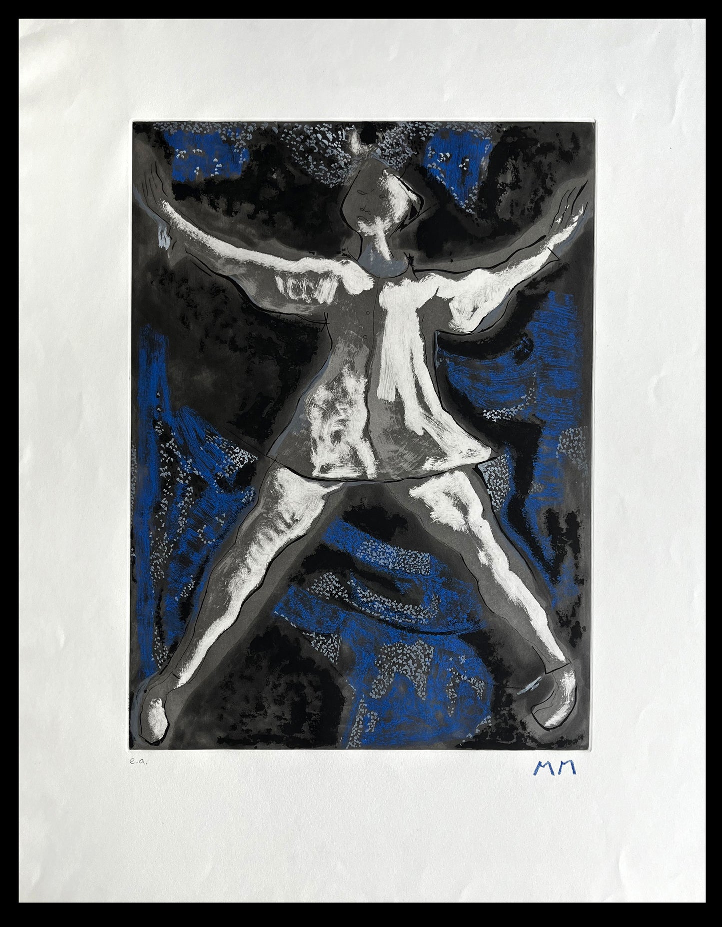 Marini, Marino - Dancer - Farbradierung  - handmonogrammiert e.a.