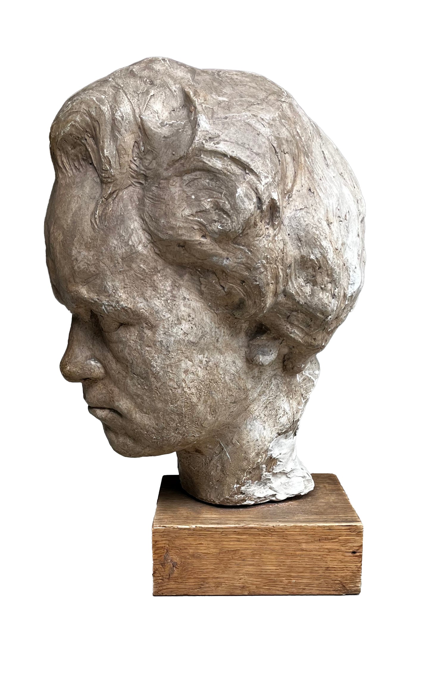 Moortgat, Achilles - Büste - Kopf Beethoven - Skulptur - signiert