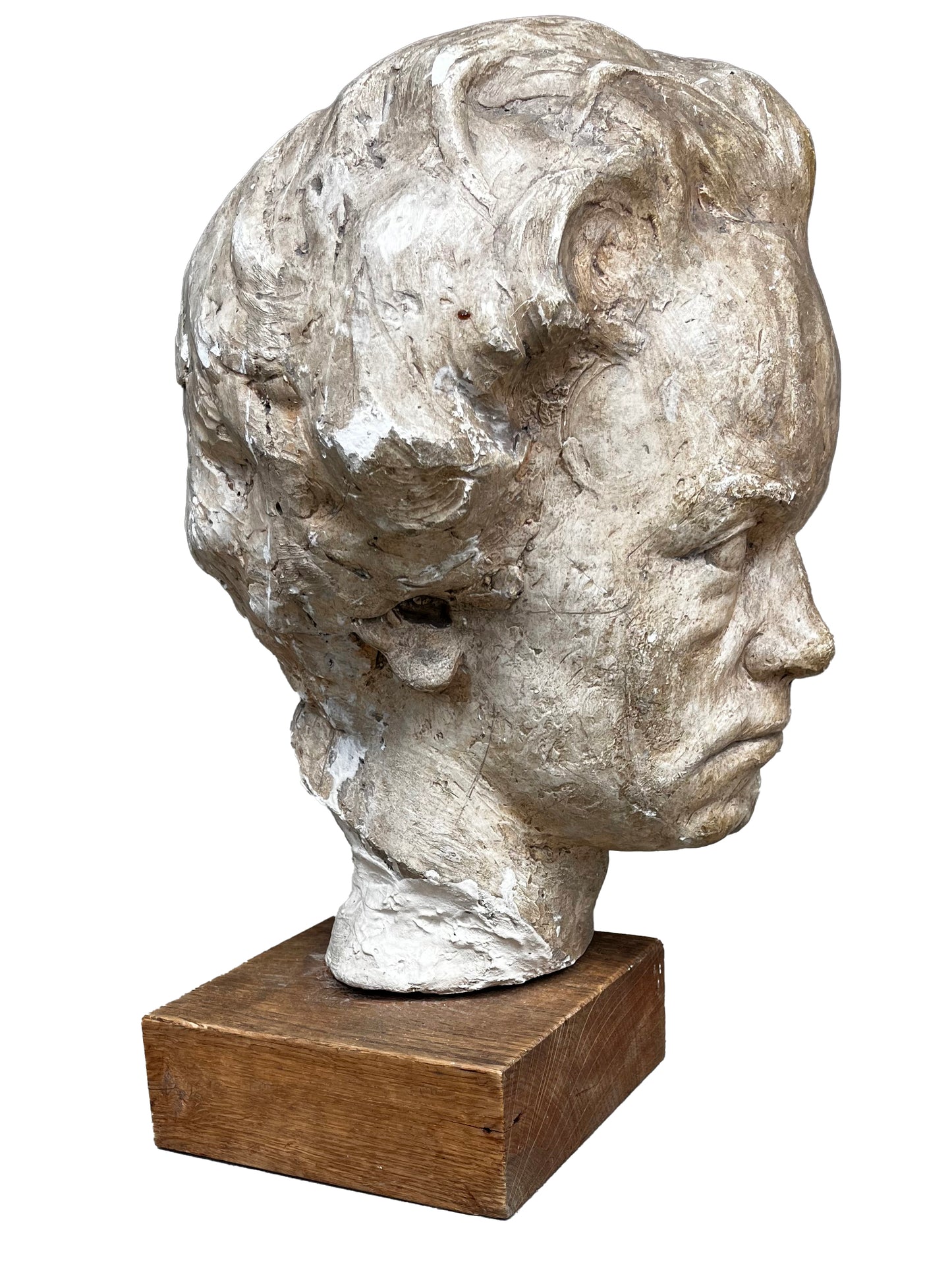 Moortgat, Achilles - Büste - Kopf Beethoven - Skulptur - signiert